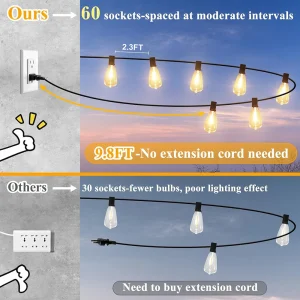 LED Outdoor  Lights Waterproof Patio Lights